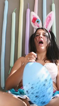 Osterhäschen bläst und pop-gedruckte Ballons 4u - Bunny Looner