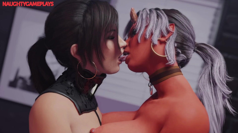 Naughty gameplays trans: Croft Adventures - Futa Succubus All of Lara's Hole, Futa anální Šukání -...