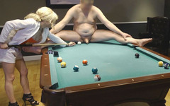 Kinky and Pervers Pool Game! Guy Dominated by Tranny Girl!