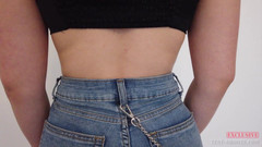 Test-Shoots: Nahý video casting se sexy studentkou střední školy Nafouklé bradavky Marija