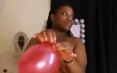 Popping Balloons with My Big Ebony Ass