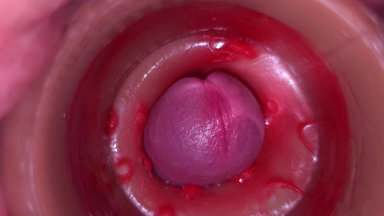 Ladybottox: Kamera i vagina, livmoderhalsen POV, creampie