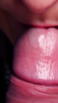 Fantasi oral Asmr Anya: blowjob makro yang melampau, permainan abang dan pancutan mani berat
