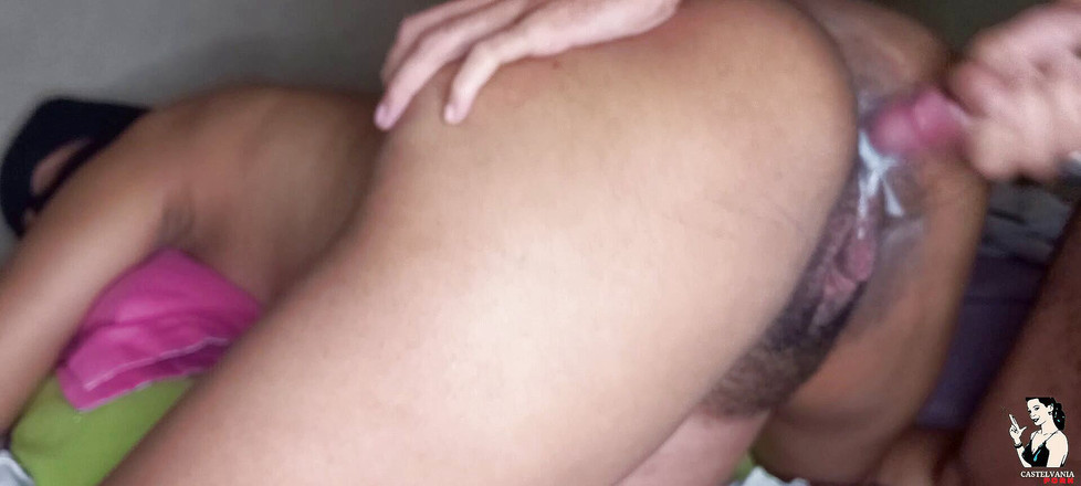 Beatriz De Jesus Silva: 怀孕的大屁股黑发吸吮和获取牛奶在嘴里