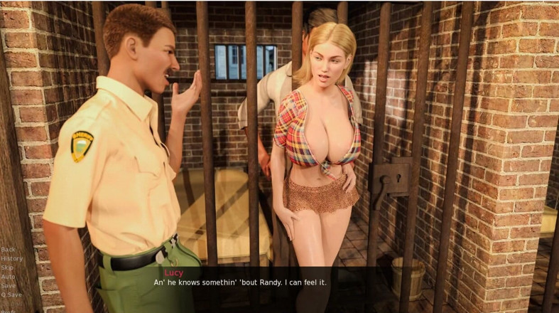 XXX Games Bunk: Luckylucyanddaltonsbanginginthewildwest - 게임 플레이 - 롤플레이 - 죄수와 보안관이 시장의 의붓딸을 따먹어