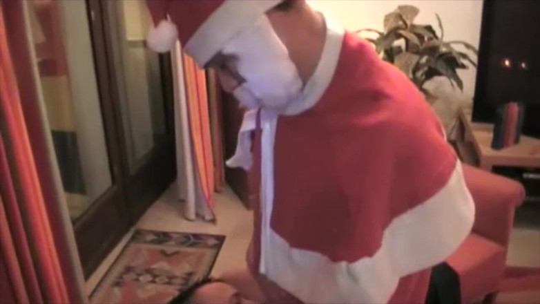 Crunch Boy: Twink fuck the Santa Claus for fun Christmas
