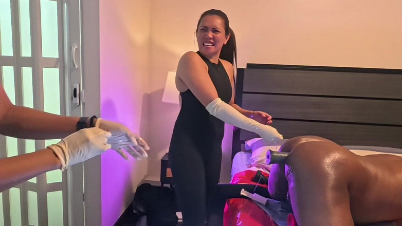 DominaFireOfficial: Asian Femdom Anal Fisting i Ustalanie