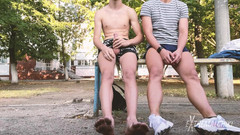 Extremalchiki: Twinks rychlá masturbace