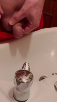 Peeing in the Sink.
