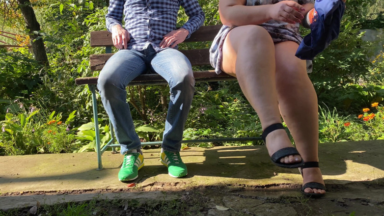 OurFetishLife: Gorgeous mother-in-law pissing with legs spread outdoors