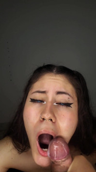 I Play with My Delicious Tongue on His Cock Until He Cums