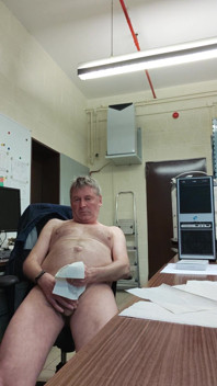 Cumming in the Office