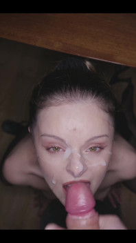 Custom Sloppy Blowjob & Big Facial POV