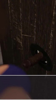Laura lustful secrets: la moglie tradisce il marito cornuto da un bbc nel gloryhole del bagno e si fa sborrare dentro - episodio 59