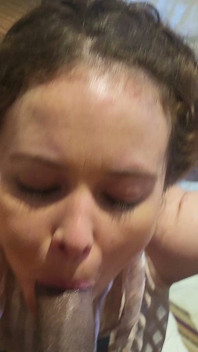 All Natural Lilac Loves to Suck Black Cock