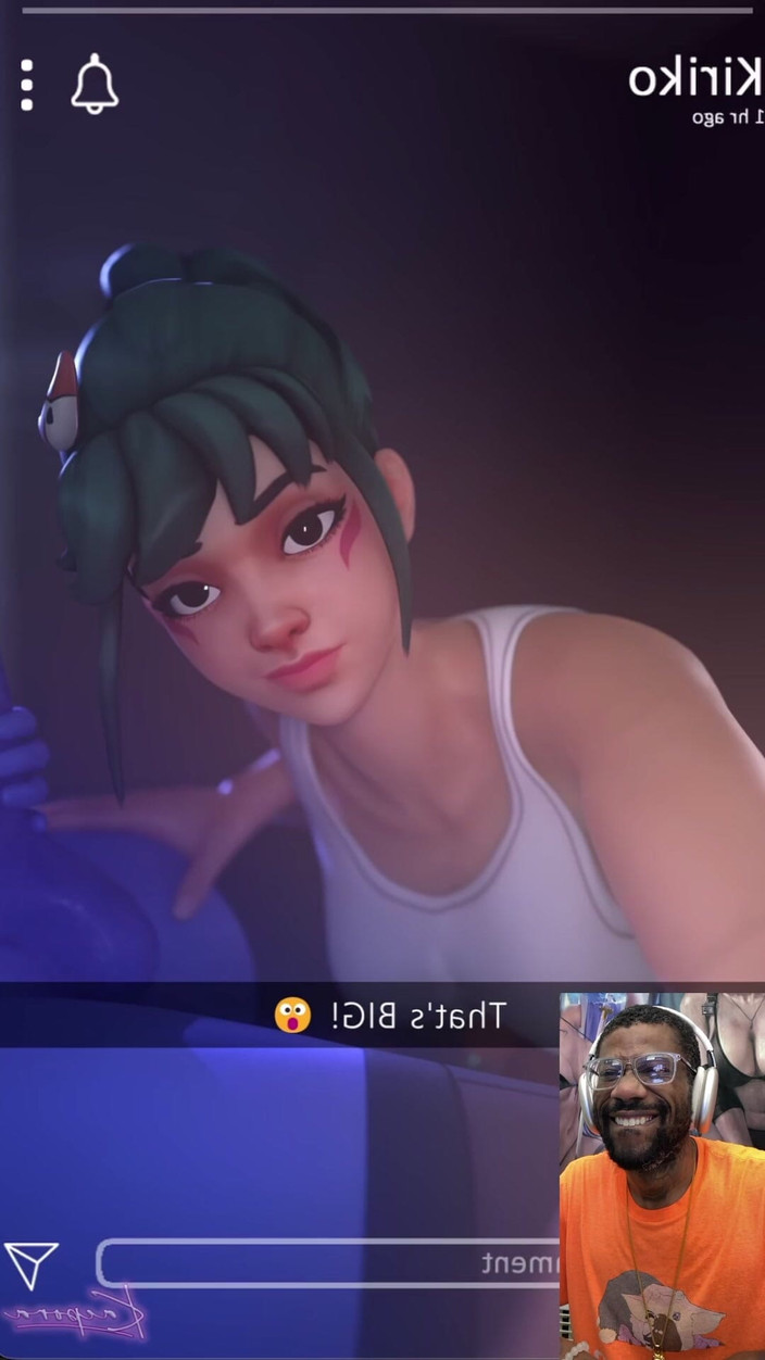 L6RD7BLU3 FUTA: Cachonda viuda transgénero se masturba en su oficina mientras trans...