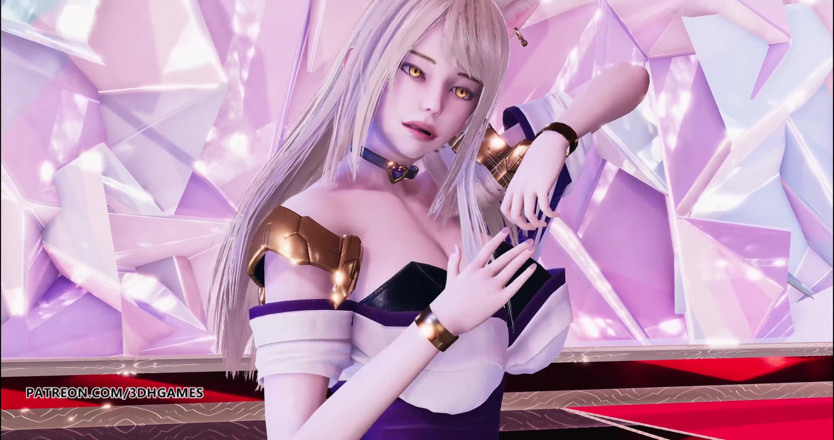 3D-Hentai Games: GFRIEND - Mago Ahri Kda hot striptease 4K 60FPS