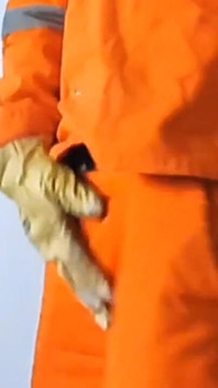 Road Worker Jerks off and Cums a Big Load After a Nap