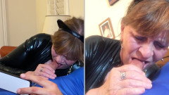 Carmen Angel: 奶奶猫女吮吸超人的鸡巴！