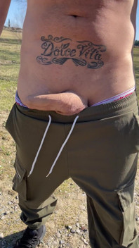 Walking in the Sun - Carlos Drops His Pants and Jerks His Huge Cock