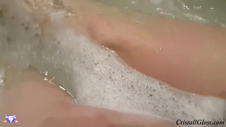 Cristall Gloss: Awsome close up pussy fingering