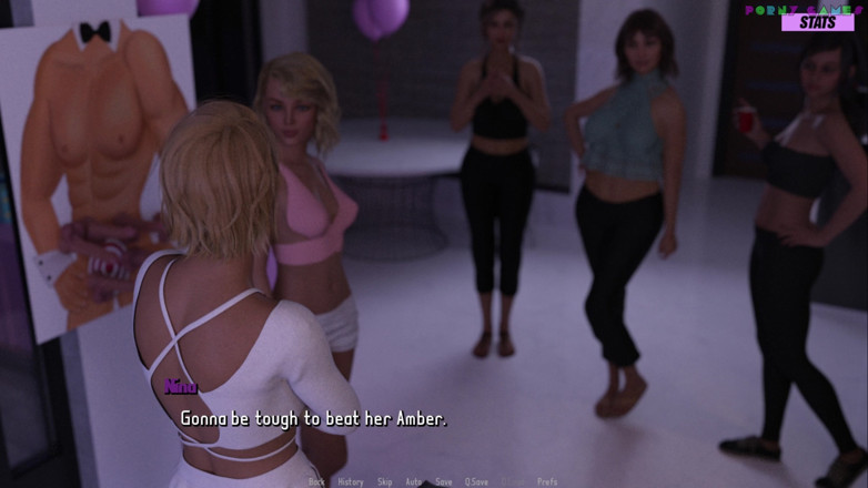 Porny Games: Dorința ei de tatăl vitreg Wack - jocuri lesbiene la petrecerea...
