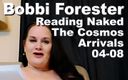Cosmos naked readers: Bobbi Forester citind goală Sosirile Cosmos