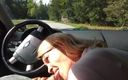 Street bitch milf: MILF Sucking Dick on the Parking by the Public Road....