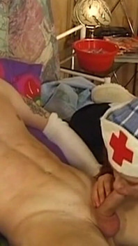 Redhead Nurse Rides Her Bandaged Patient Wildly