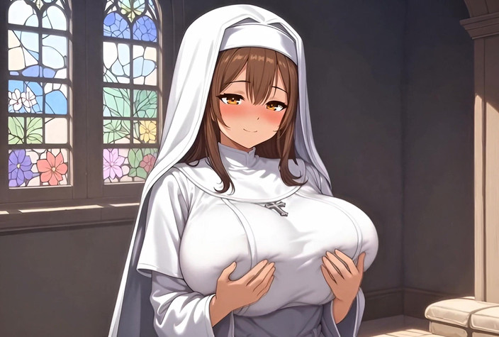 Stories&Anime: Vnadná bbw jeptiška smyslná self love meditace obrovská prsa masivní...