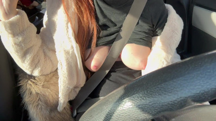 Artemisia Love: Super Horny Hot Stepmom Artemisia Love Driving Around and Showing...