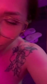 Frontal Facefuck of Tgirl with Glasses