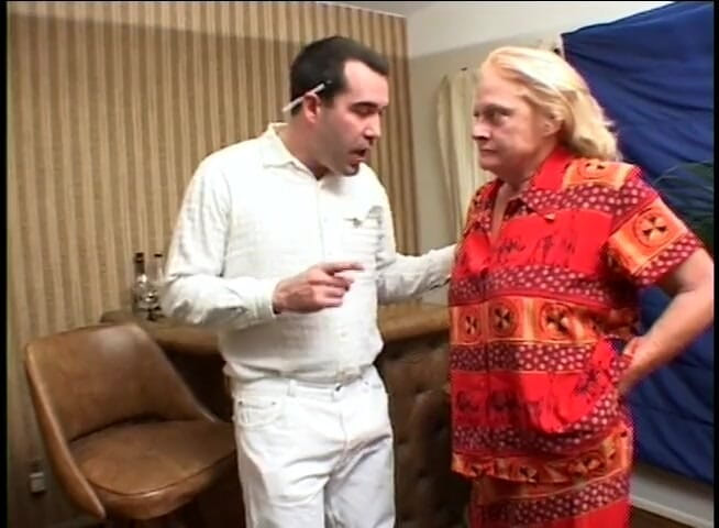 Gilfy Pleasure: Hairy blonde jumping up and down on his cock