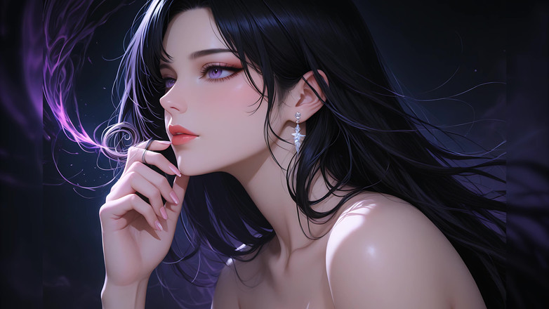 LustRender: Lustrender 幻灯片:裸体神秘迷人的恍惚旋转咒语 - ai 视频