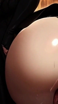 거리에서 유럽 창녀를 함침시키는 이슬람 전사