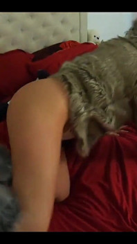 Milfycalla - Masturbating While Wearing Fur Coat and Shiny High Heels