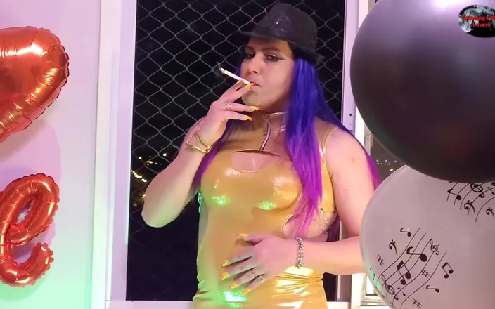 HollyCox: Holly Smoking in the Window