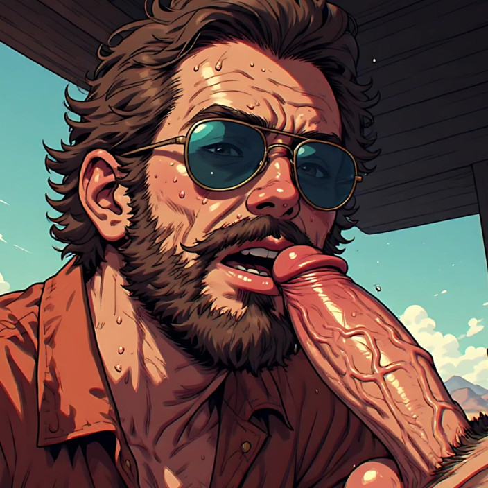 Erotic Man: Kerle lutschen in der Kunst der Aviators