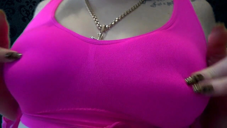 Goddess Misha Goldy: Worship my perfect tits! You will never touch them! NEVER!