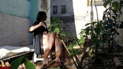 Casal Fatal: Karanie mojego niewolnika na zewnątrz. Nazywam go rogaczem. Głaszczę jego...