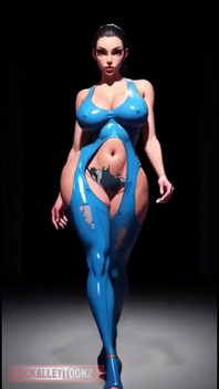 Sexy Big Booty Catwalking Thick Ass Model