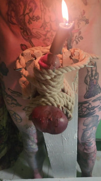 Goode Girl Flogging Balls by Candle Light Pt2