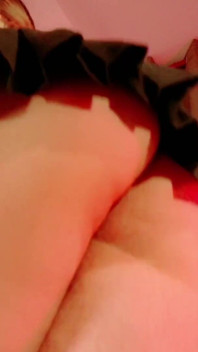 My Cute Girlfriend Sends Me a POV of Her Nice Natural Breasts and Big Thighs
