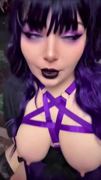Short Goth Girl JOI