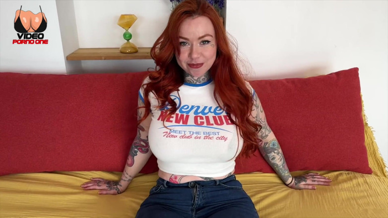 Video Porno One: ฉันแตกใส่หน้าอกใหญ่ของแฟนสาวผมแดง