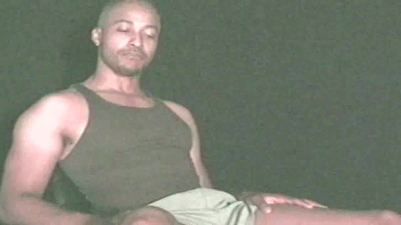 Gaybareback: Sportive boy show his cock in the musculation room