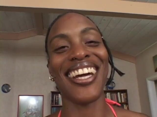 Butt Paradise: Horny ebony sits on a big white dick and fucks...
