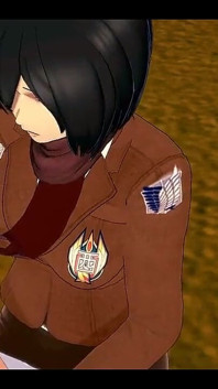 Shingeki No Kyojin Hentai - Mikasa Szarpnie Eren, a następnie pieprzy ją - Azjatycka japońska manga anime hentai porno 3D