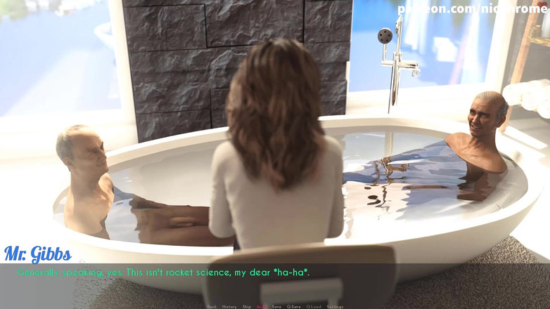 Visual Novels: Жена и мачеха, часть - старики хотят милфу