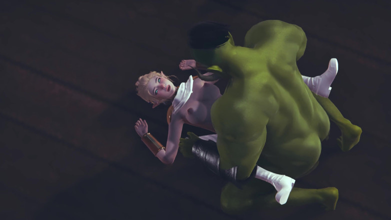 Waifu club 3D: Orc mani muncrat di tubuh peri imut